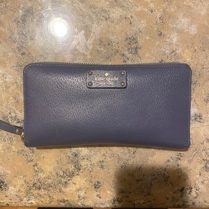 Navy Kate spade large wallet